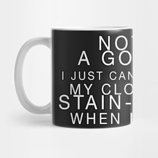 Not a goth Funny CLOTHES Probably goth Mug